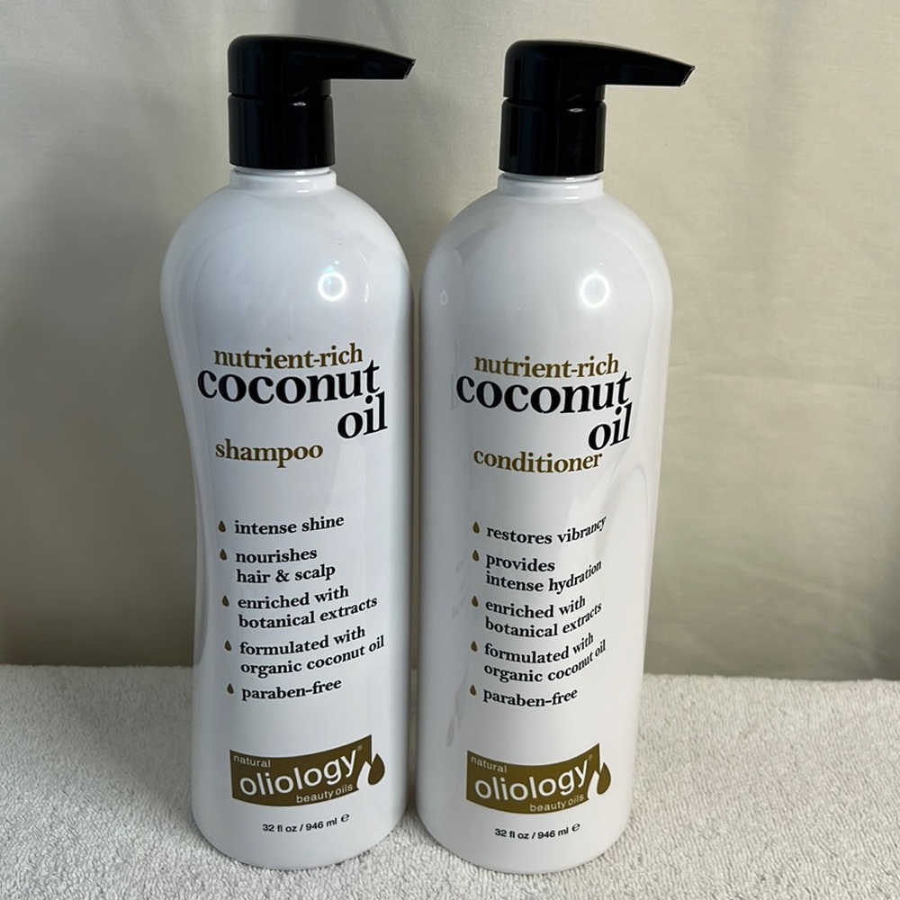 NEW Coconut Oil shampoo and Conditioner 32 oz bottles
